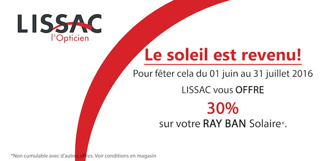 Offre Lissac juillet 2016 grand maine 2016