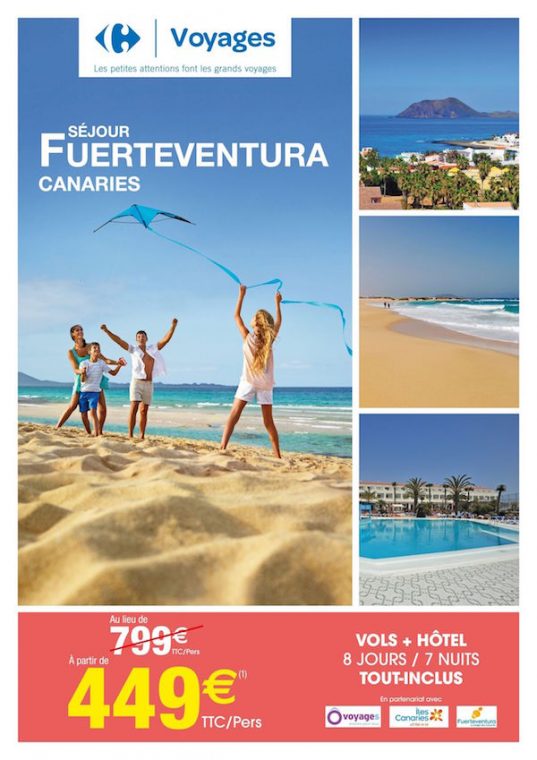 Offre Fuerteventura Carrefour Voyages