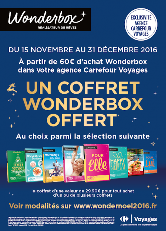 offre Noël wonderbox grand maine Angers