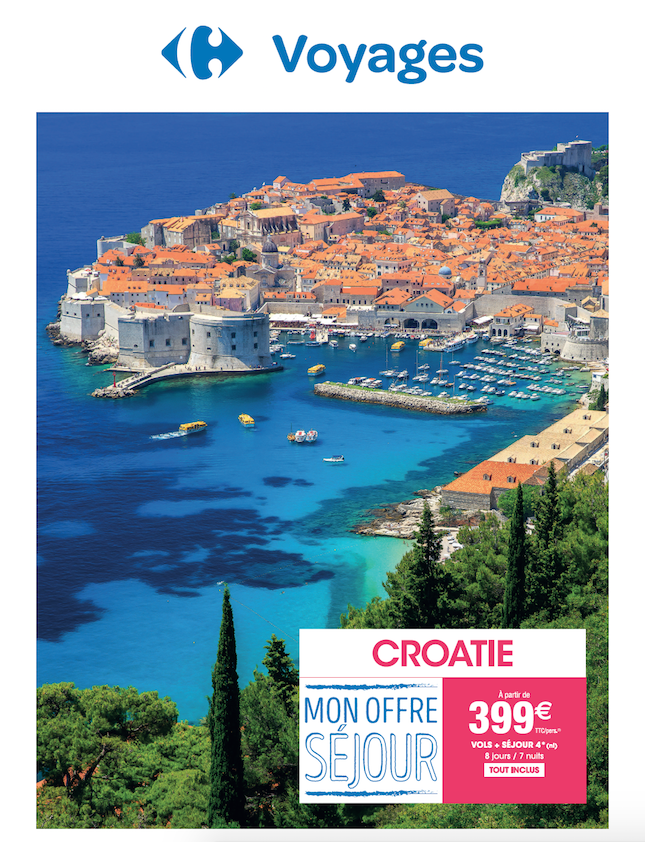 carrefour voyage croatie tout inclus