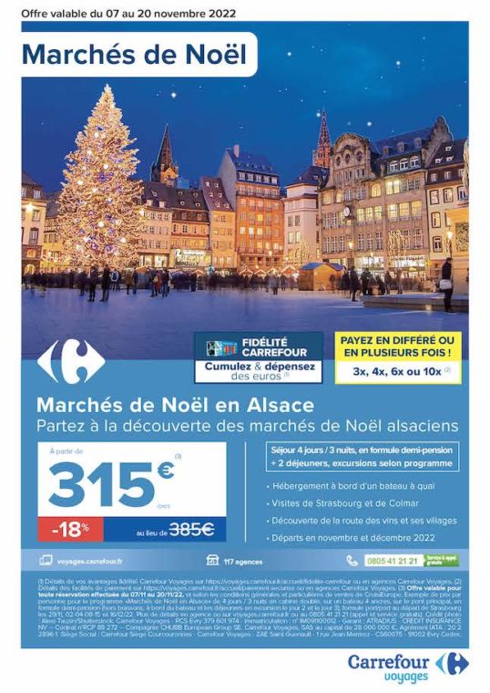 Marché de Noël en Alsace en novembre et décembre 2022