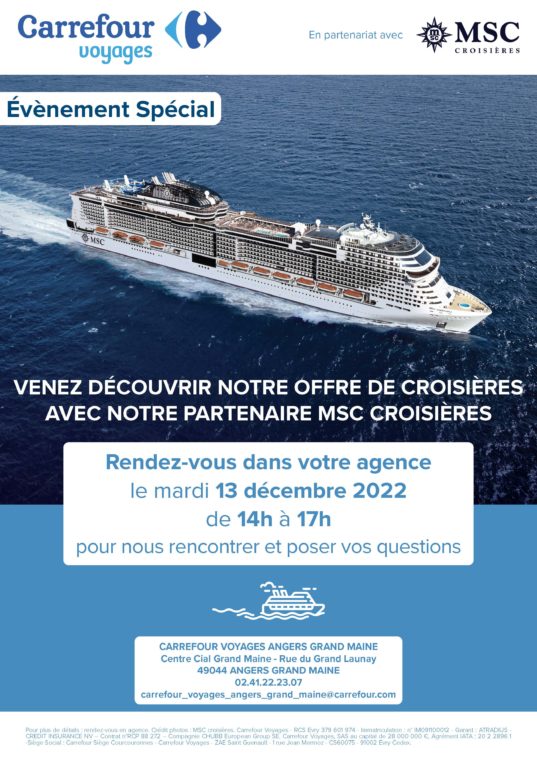 MSC à Carrefour Voyages Grand Maine