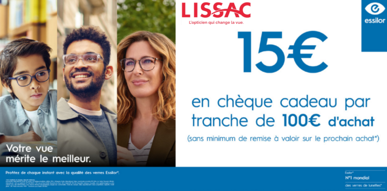 Lissac offre Essilor Grand Maine à Angers