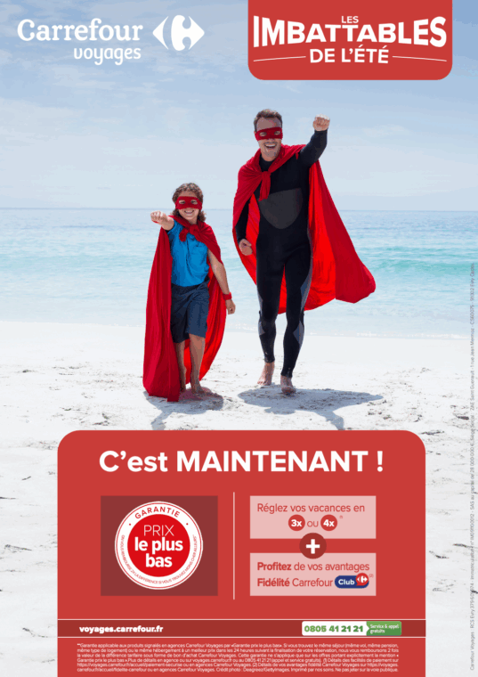 Les imbattables de l'été de Carrefour Voyages à Grand Maine