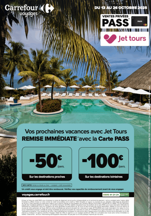 Offre Carrefour Voyages Grand Maine