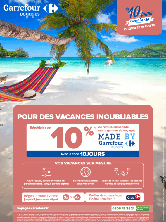 Offre Carrefour Voyages à Grand Maine