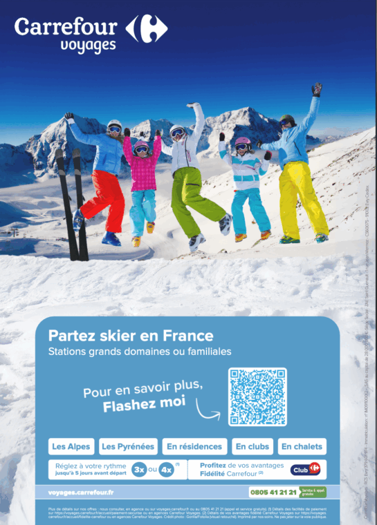 Vacances ski avec Carrefour Voyages